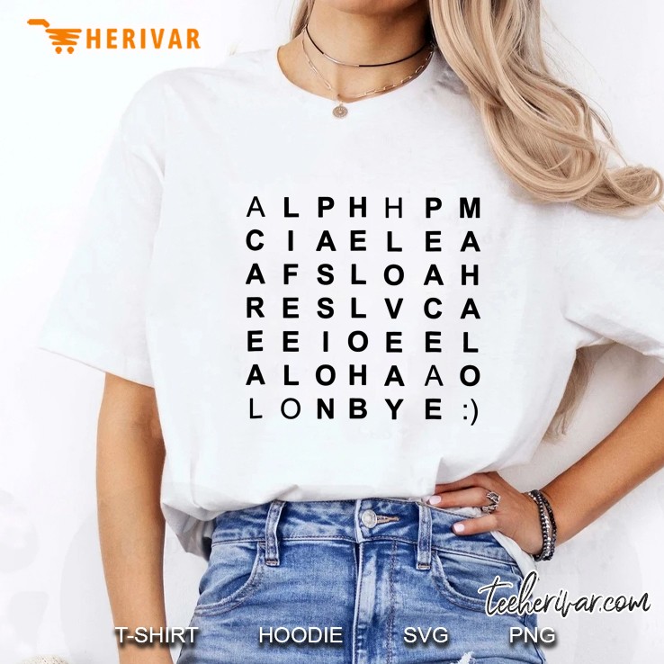 Aloha Word Search Ladies Tee