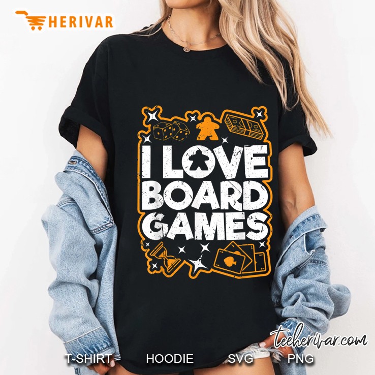 I Love Board Games Ladies Tee