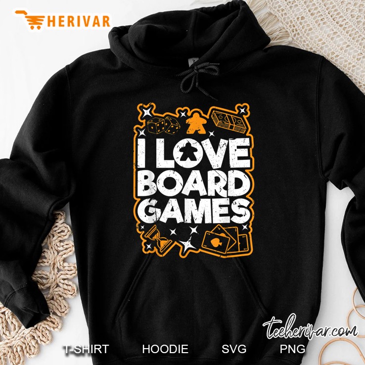 I Love Board Games Hoodie