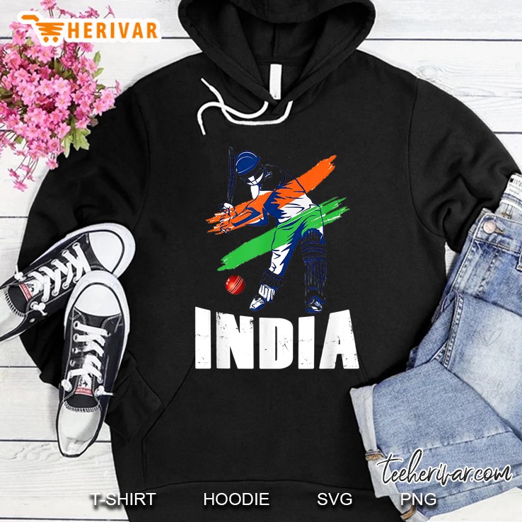 India Flag Indian Cricket Version2 Hoodie