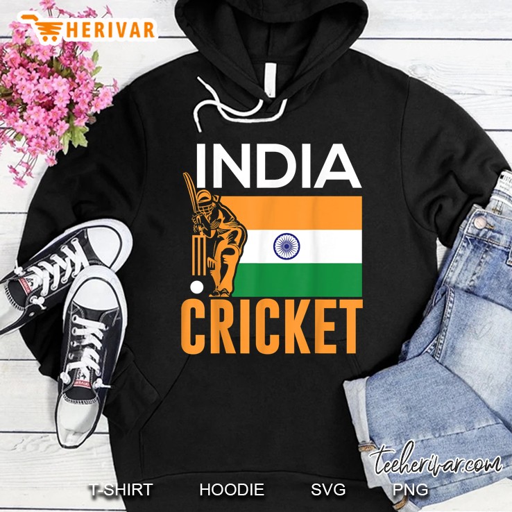 Indian Cricket Flag Version2 Hoodie