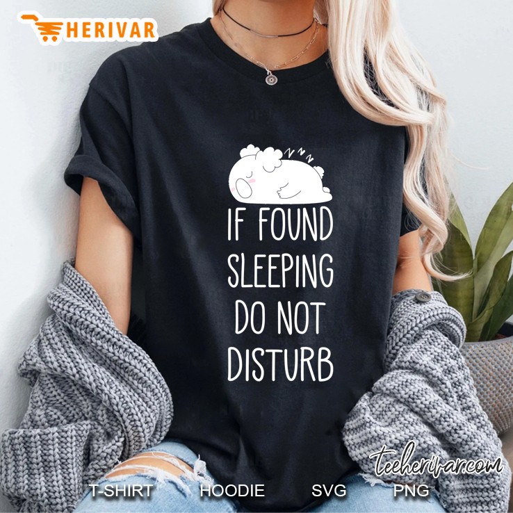 If Found Sleeping Do Not Disturb Koala Pajama Ladies Tee
