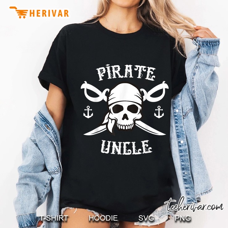 Pirate Uncle Black Version Ladies Tee