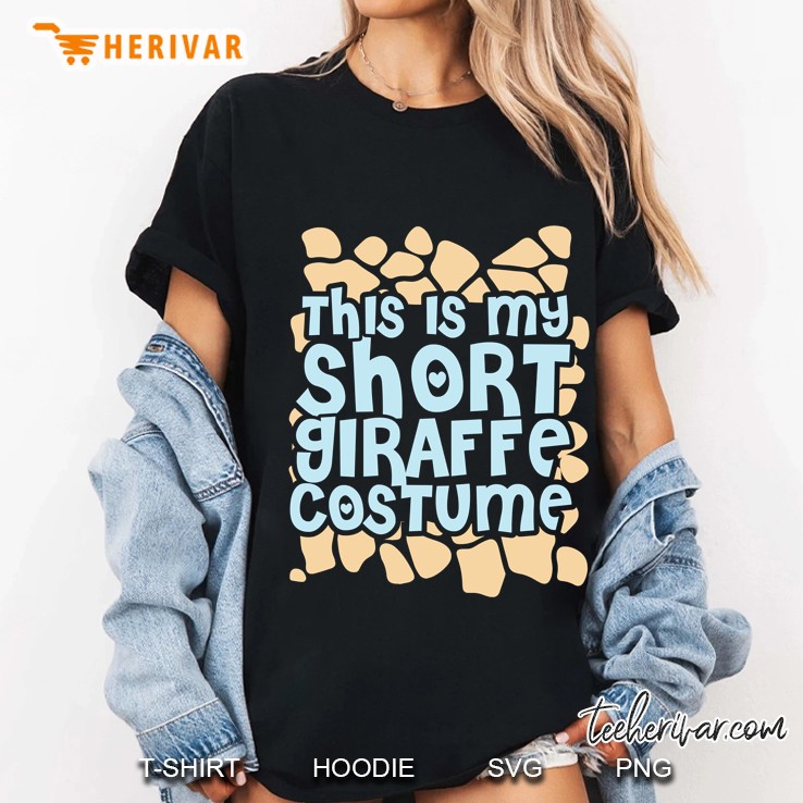 This Is My Short Giraffe Costume Ladies Tee