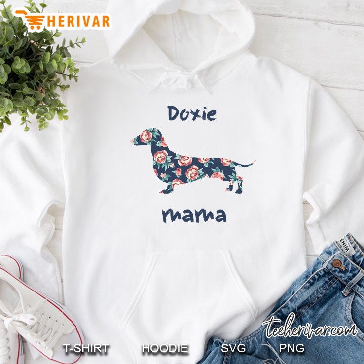 Doxie Mama Dachshund Floral Hoodie
