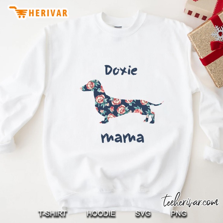 Doxie Mama Dachshund Floral Sweatshirt