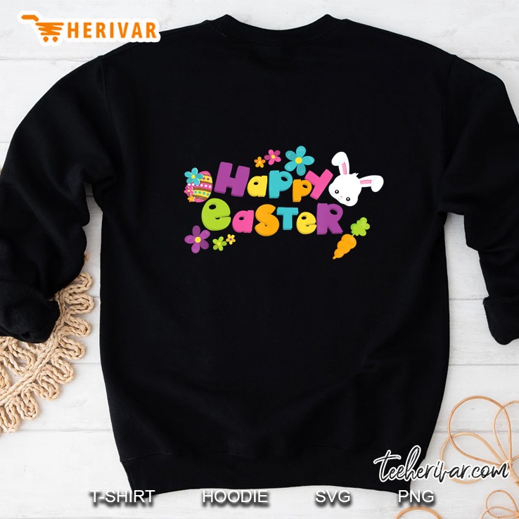 Happy Easter Spring Flowers Bunny Rabbit Egg Hunt Sweatshirt