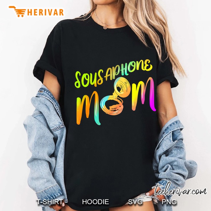 Sousaphone Mom Marching Band Vintage Version2 Ladies Tee