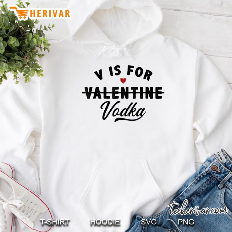 V For Valentine Vodka White Version Hoodie