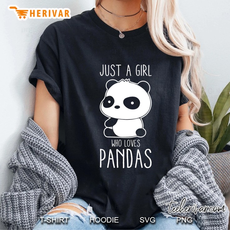 I Just A Girl Who Loves Pandas Version2 Ladies Tee