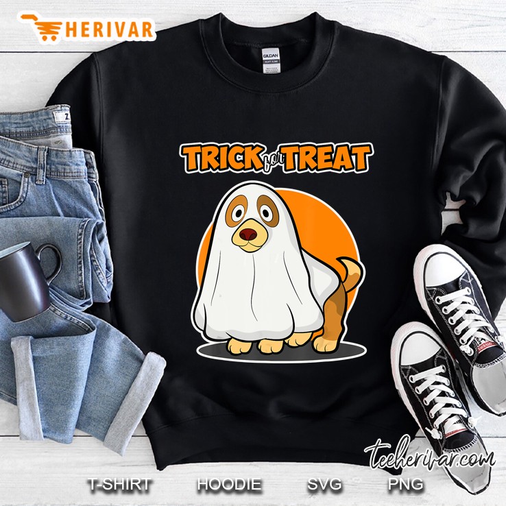 Trick For Treat Dog Ghost Sweatshirt