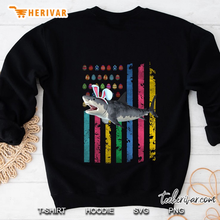 American Flag Shark Easter Sweatshirt