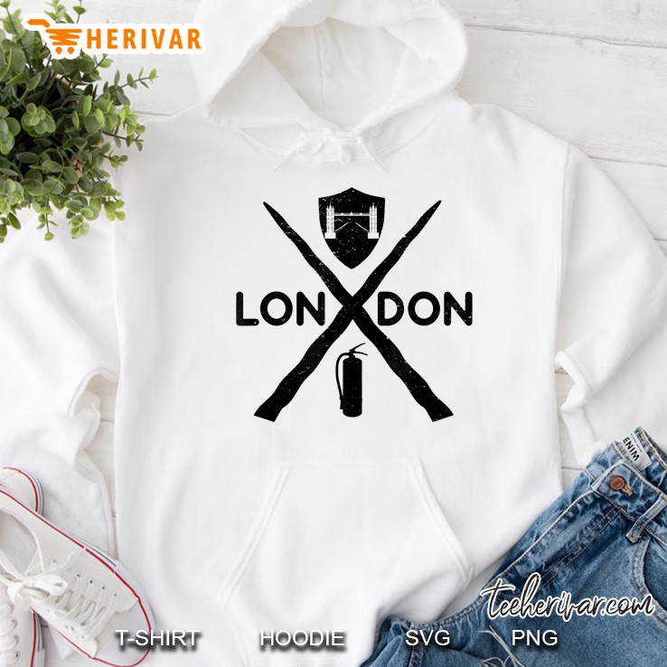 London Bridge Narwhal Tusk Fire Extinguisher Security Team Hoodie