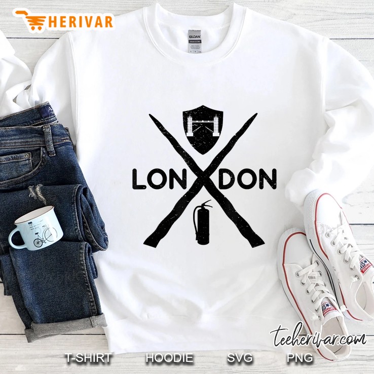 London Bridge Narwhal Tusk Fire Extinguisher Security Team Sweatshirt