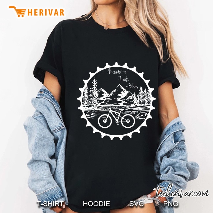 Mountains Trails Bikes Ladies Tee