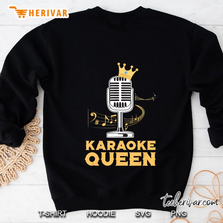 Karaoke Queen Crown Karaoke Singing Sweatshirt