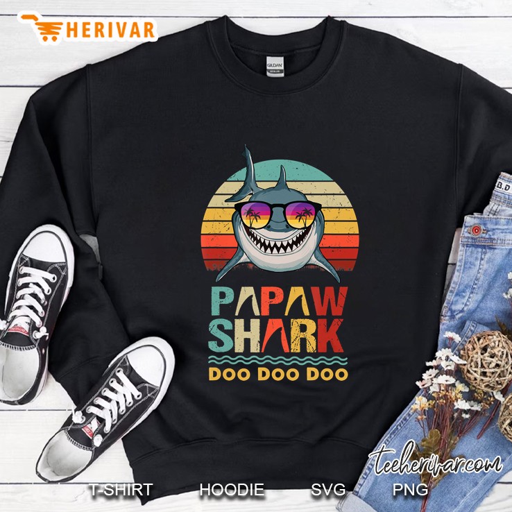 Papaw Shark Doo Doo Doo Sweatshirt