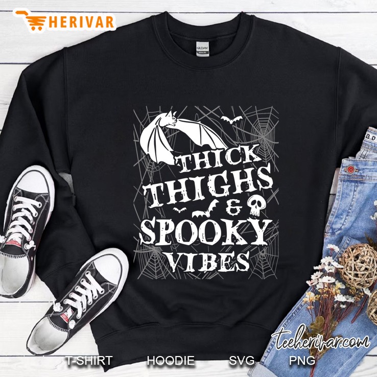 Thick Thighs Spooky Vibes Sweatshirt
