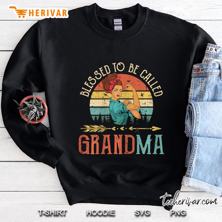 Blessed To Be Called Grandma Vintage Version Sweatshirt