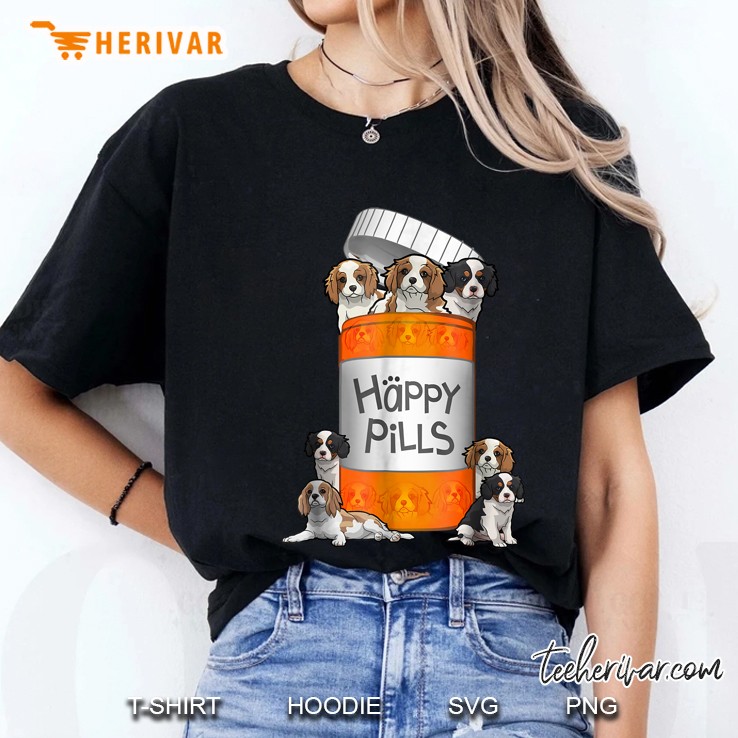 Cavalier King Charles Spaniel Happy Pills Ladies Tee