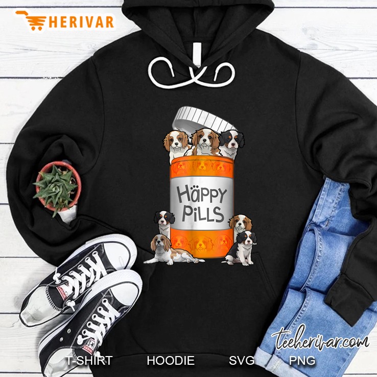 Cavalier King Charles Spaniel Happy Pills Hoodie