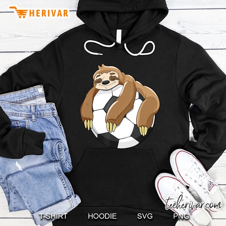 Lazy Sloth Soccer Lover Hoodie