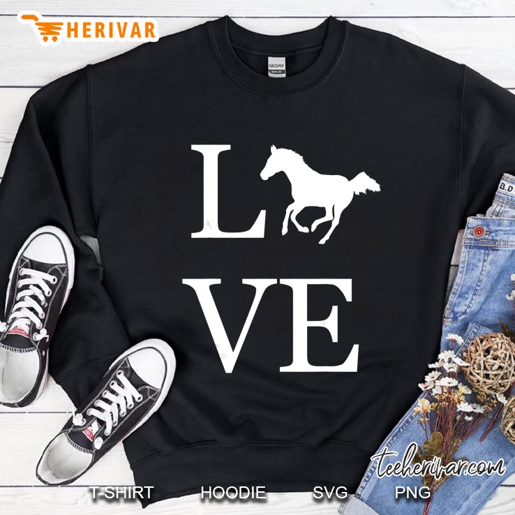 Love Horse Riding Horses Racing Sweatshirt