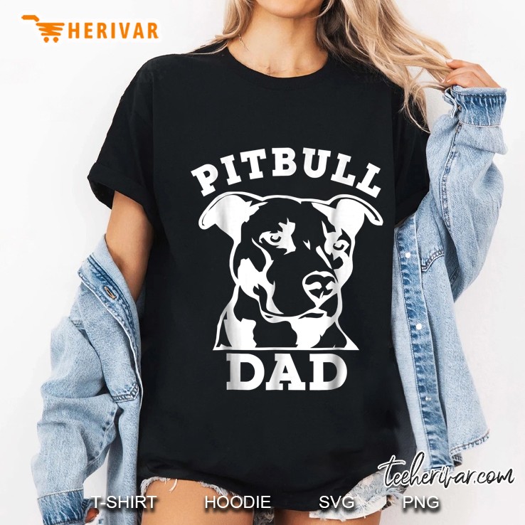 Pit Bull Dad Pitbull Owner Ladies Tee