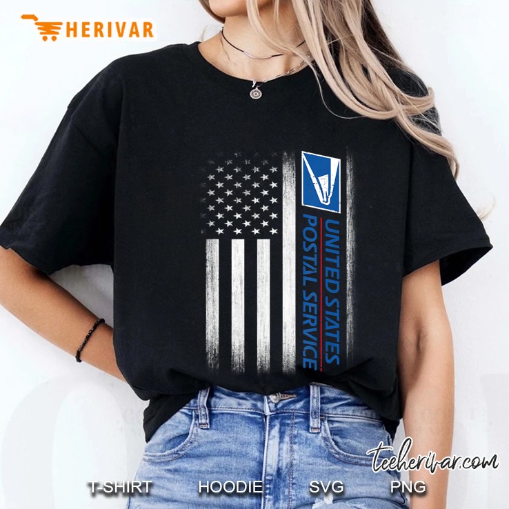 United States Postal Service American Flag Ladies Tee