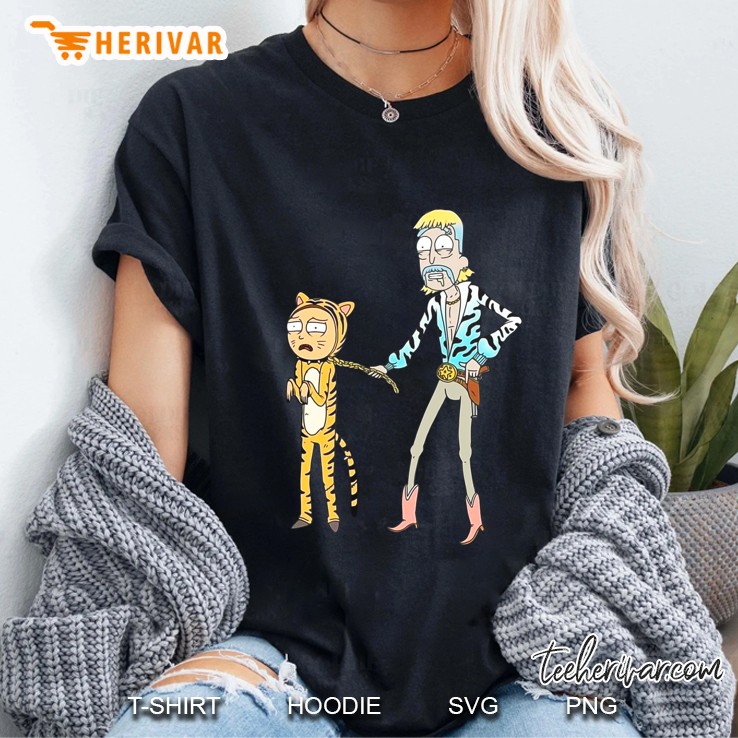 Rick And Morty Tiger King Version Ladies Tee