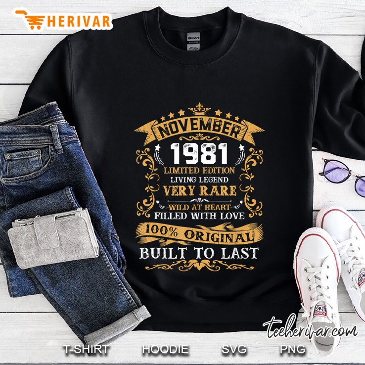 November 1981 Limited Edition Living Legend Very Rare Sweatshirt