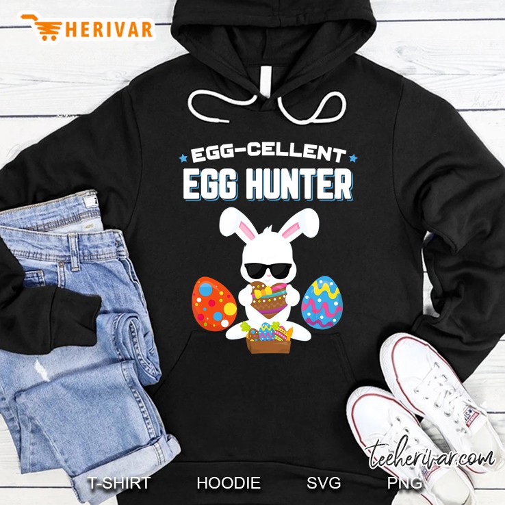 Egg-Cellent Egg Hunter Bunny Version Hoodie