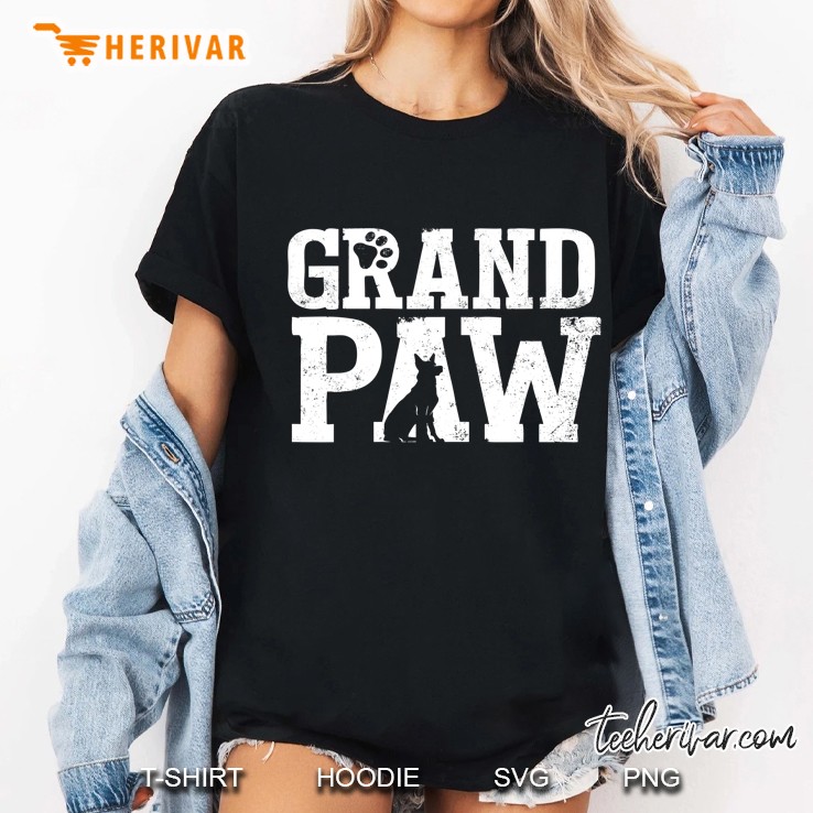Grand Paw German Shepherd Silhouette Version Ladies Tee