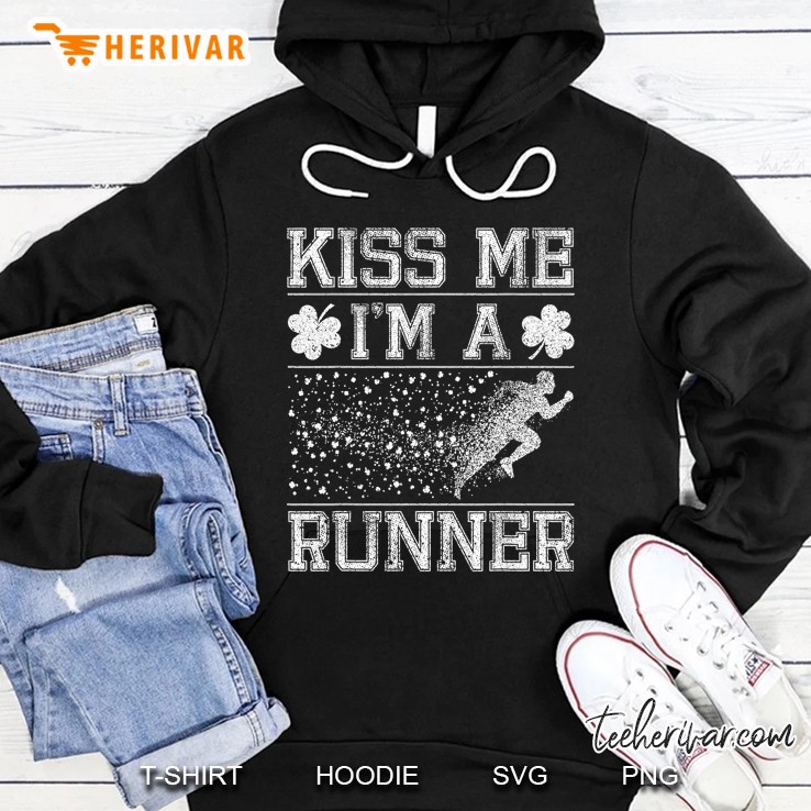 Kiss Me I Am A Runner Shamrock Version2 Hoodie