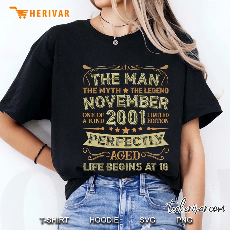The Man The Myth The Legend November 2001 Ladies Tee
