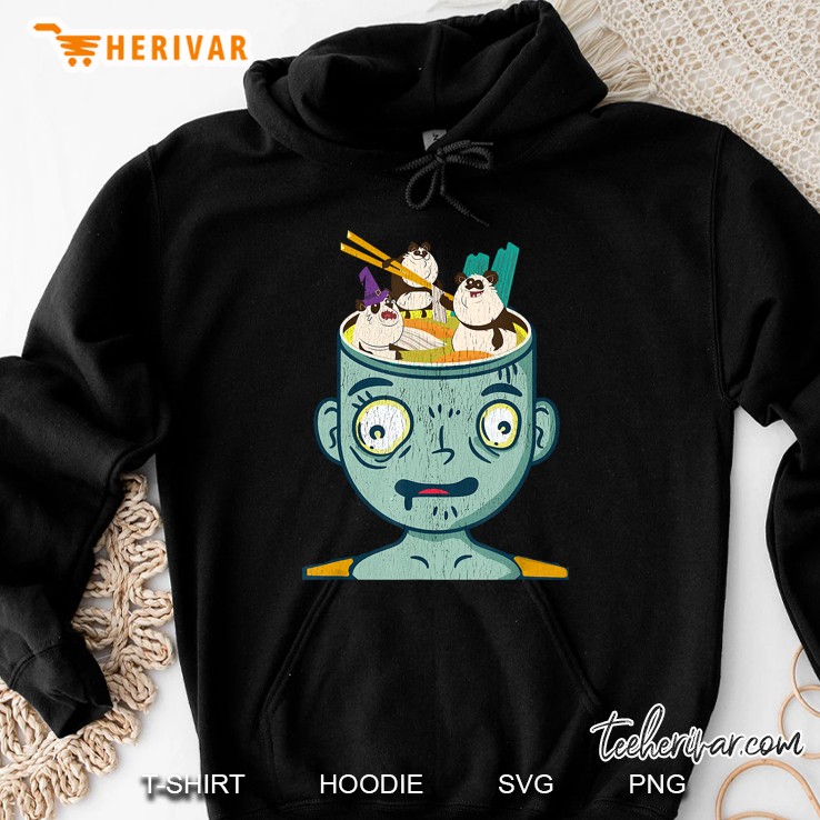 Ramen Noodles Soup Kawaii Anime Panda Zombie Hoodie