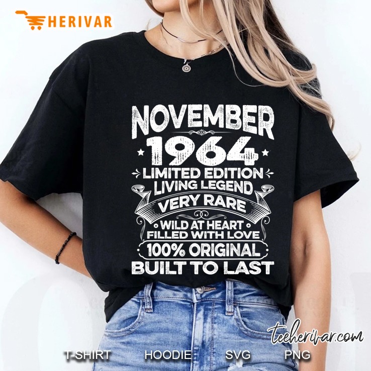 November 1964 Limited Edition 55th Birthday Ladies Tee