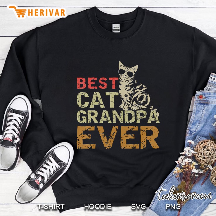 Best Cat Grandpa Ever Sweatshirt