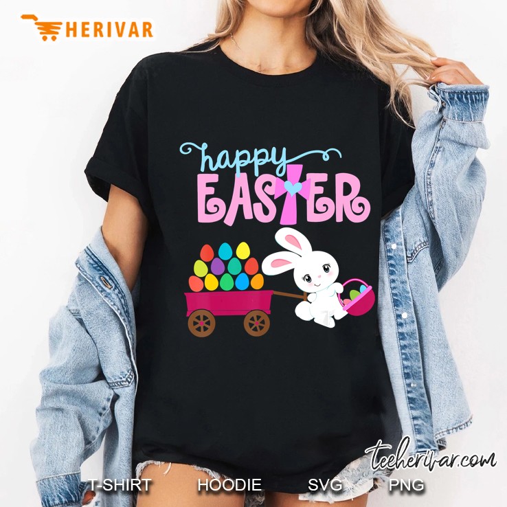Happy Easter Bunny Egg Hunt Christian Ladies Tee