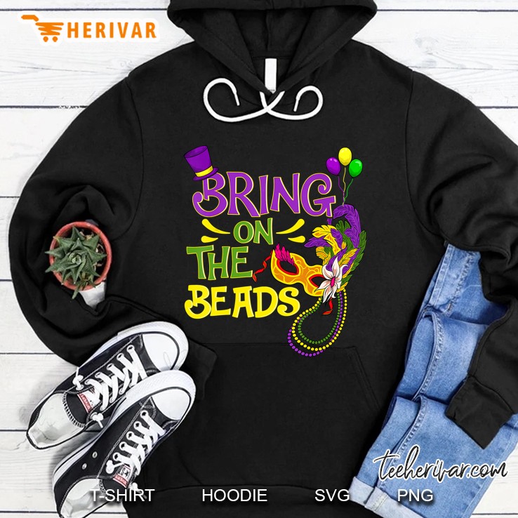 Bring On The Beads Mardi Gras Hoodie