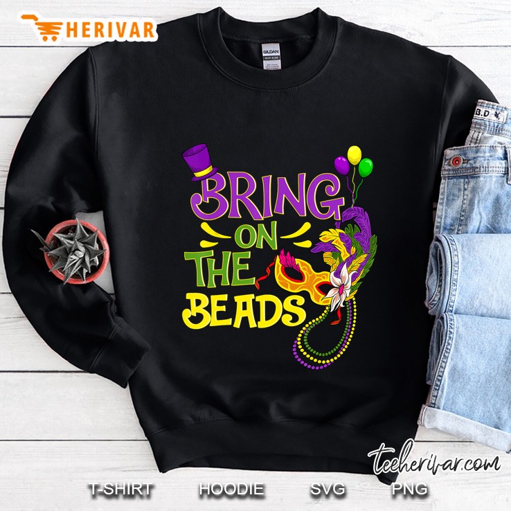 Bring On The Beads Mardi Gras Sweatshirt