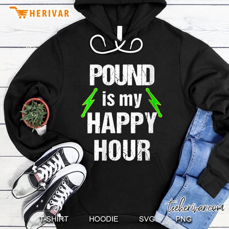 Pound Is My Happy Hour Lightning Bolts Hoodie