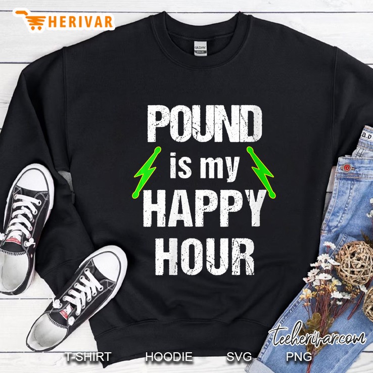 Pound Is My Happy Hour Lightning Bolts Sweatshirt