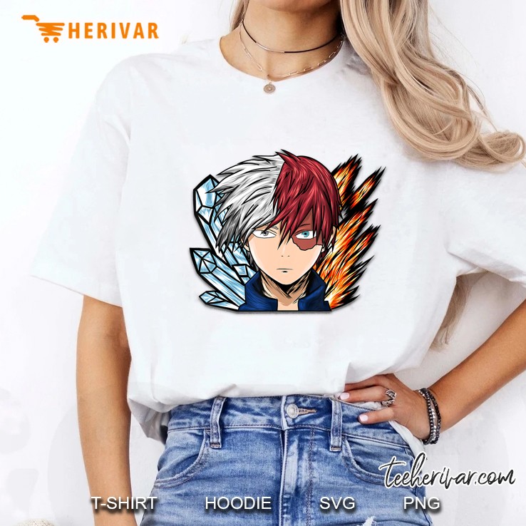 My Hero Anime Academia Todoroki Ladies Tee