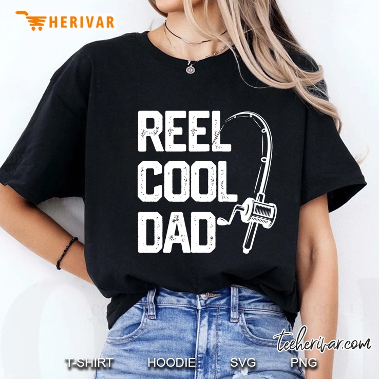 Reel Cool Dad Fishing Daddy Ladies Tee