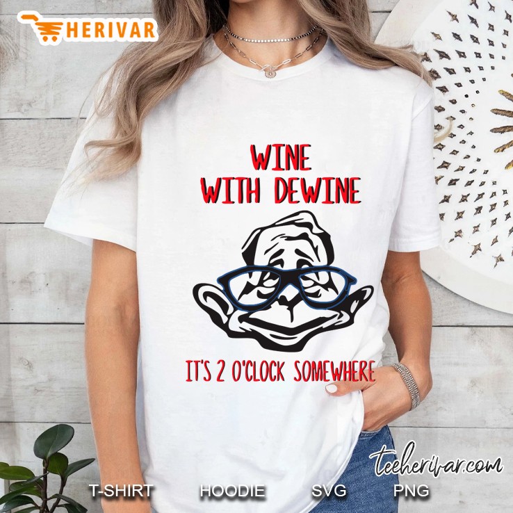 Wine With Dewine Ladies Tee