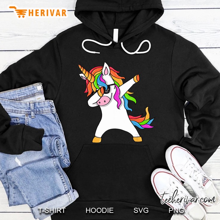 Dabbing Unicorn With Sunglasses Hoodie