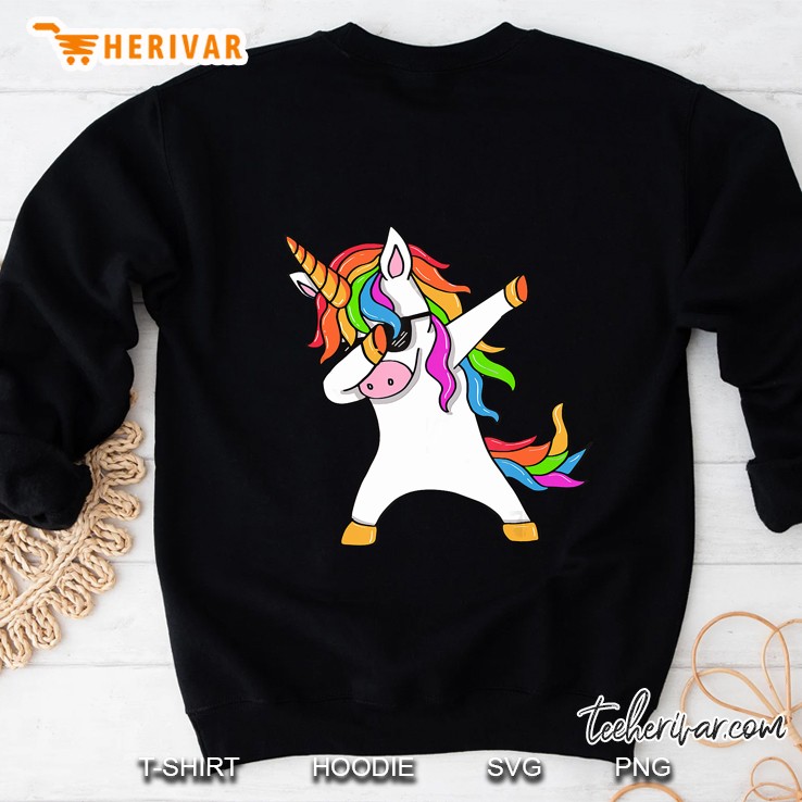 Dabbing Unicorn With Sunglasses Sweatshirt