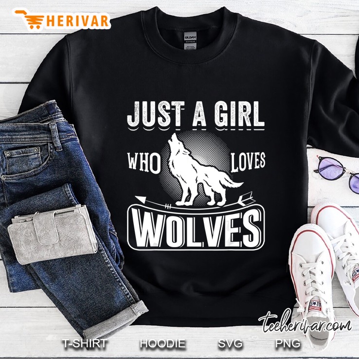 Just A Girl Who Loves Wolves Sweatshirt