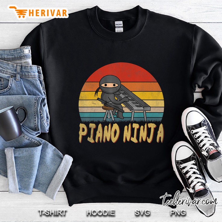 Piano Ninja Vintage Version Sweatshirt